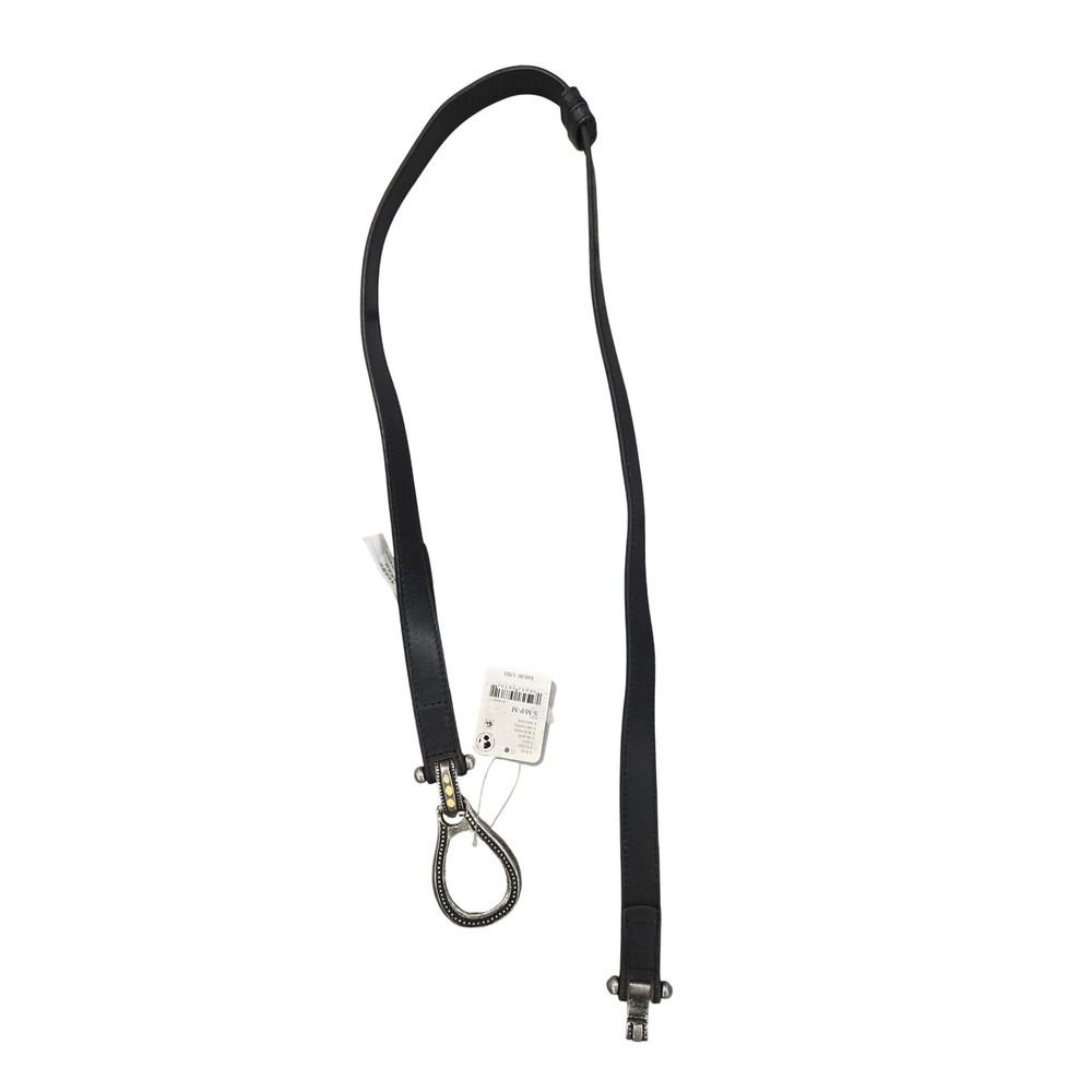 Free People Black Leather Loop Buckle Belt NWT‎